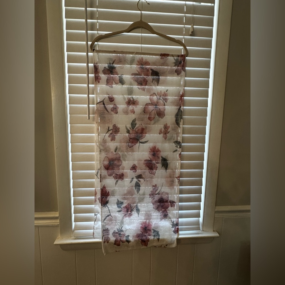 indigo soul Sheer Floral Scarf